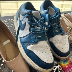 Jordan AJ 1 Low SE Blue and White